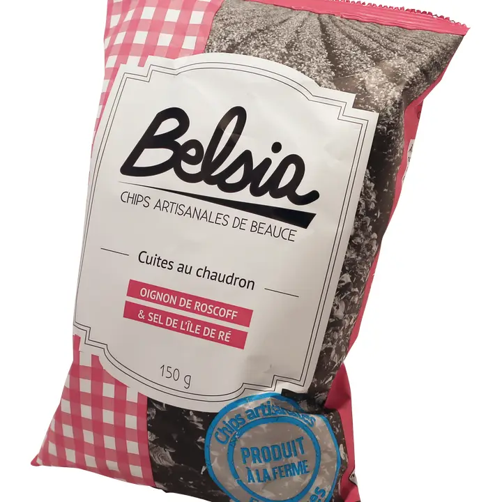 Chips Artisanales à l'Oignon grillé Français- 150g – Image 2